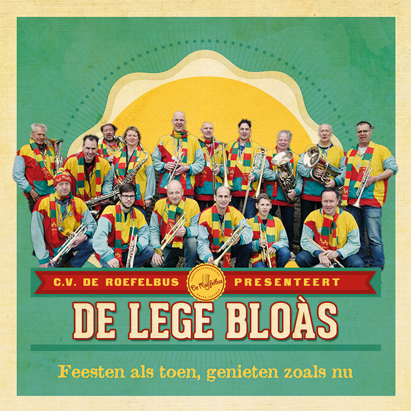 De Lège Bloas met hun instrumenten op de artiestenpresentatie van De Roefelbus