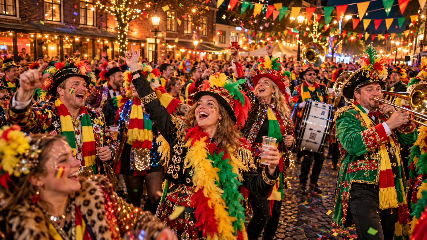 Carnavalssfeer van Woezik