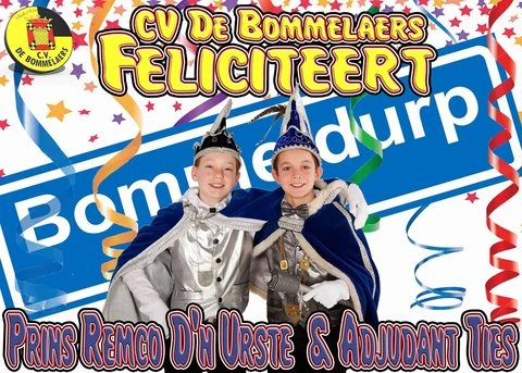 Archieffoto bij Jeugdprins Remco d’n Urste